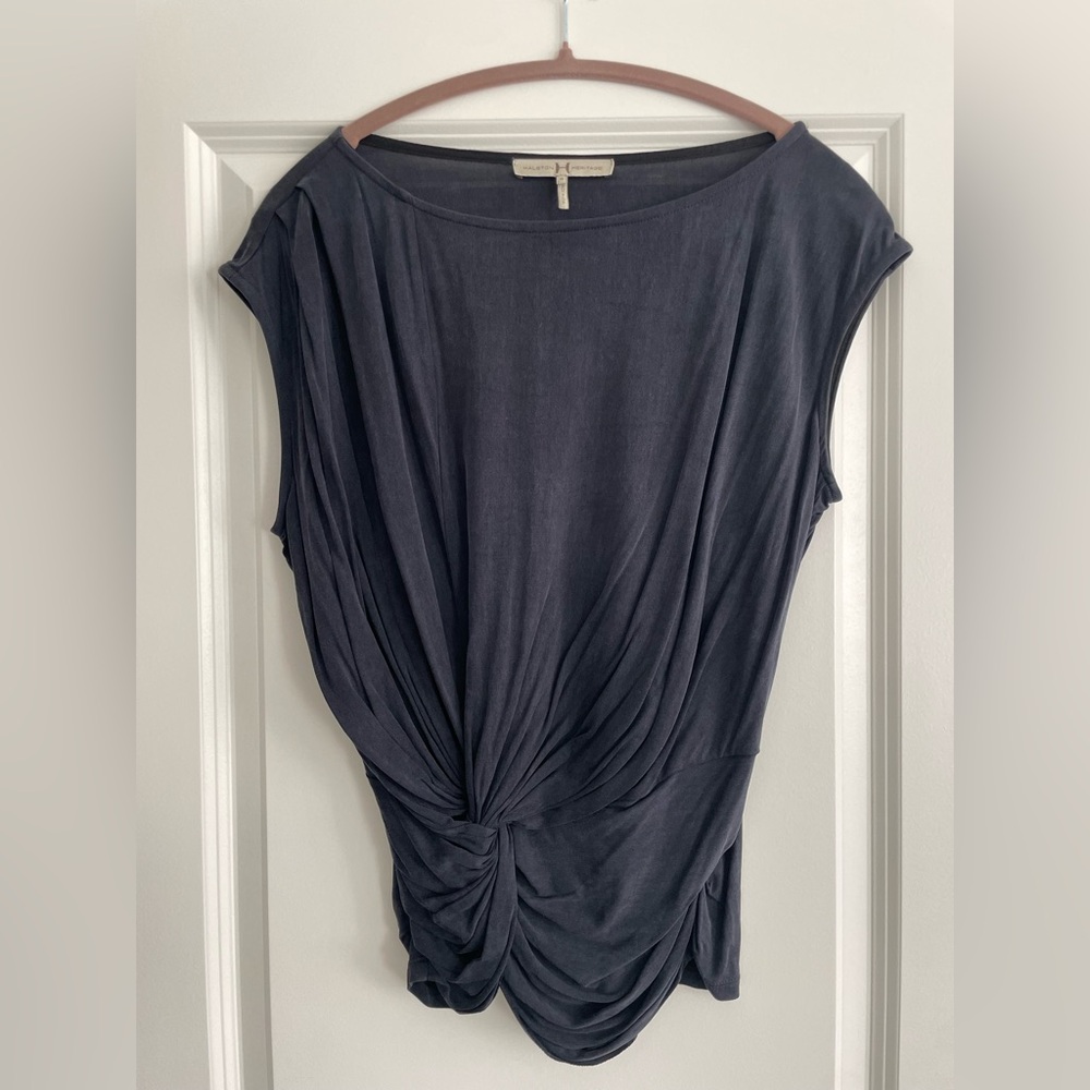 Dark Blue Halston Heritage Comfy Jersey Tank